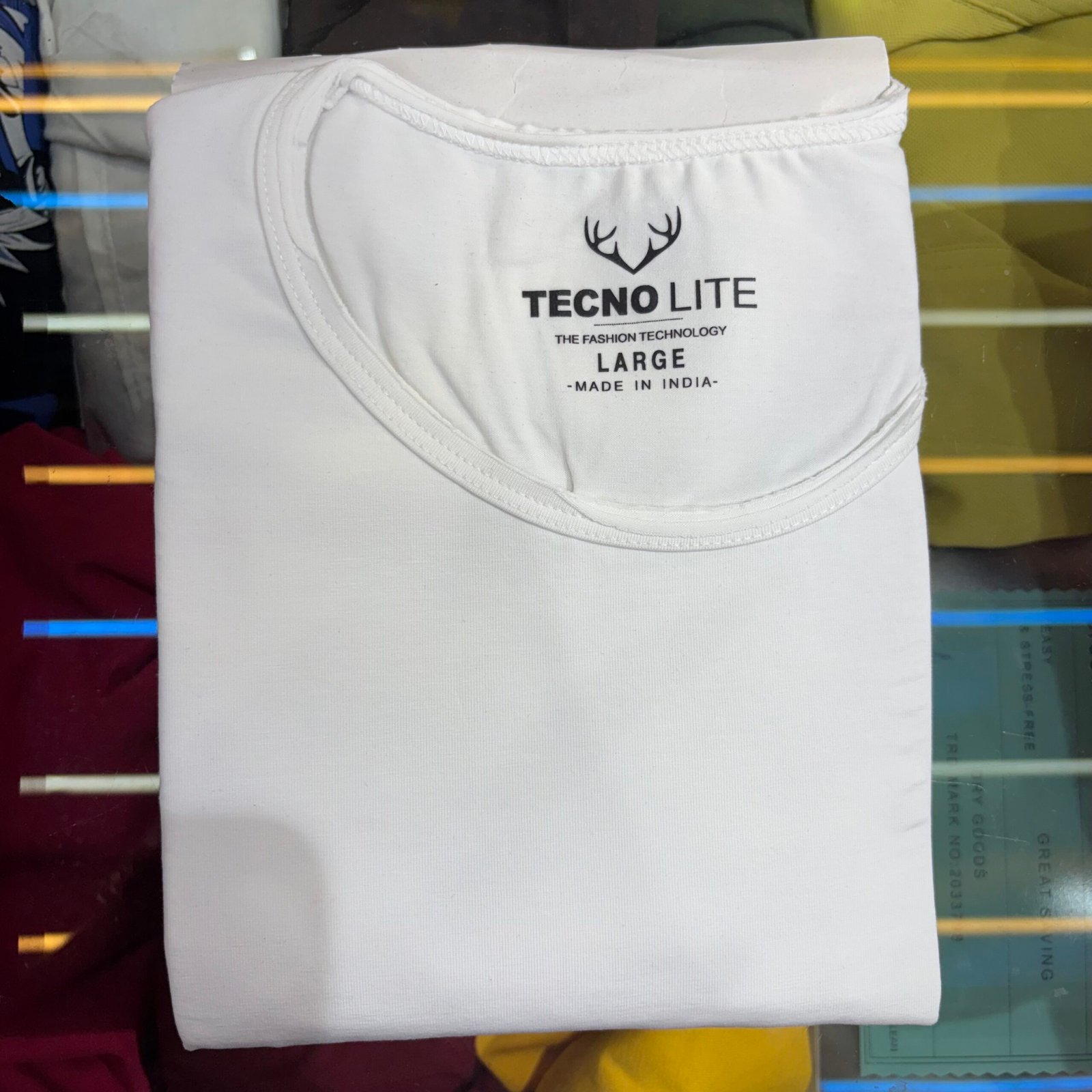 Round Neck Cotton T-Shirt - Image 4