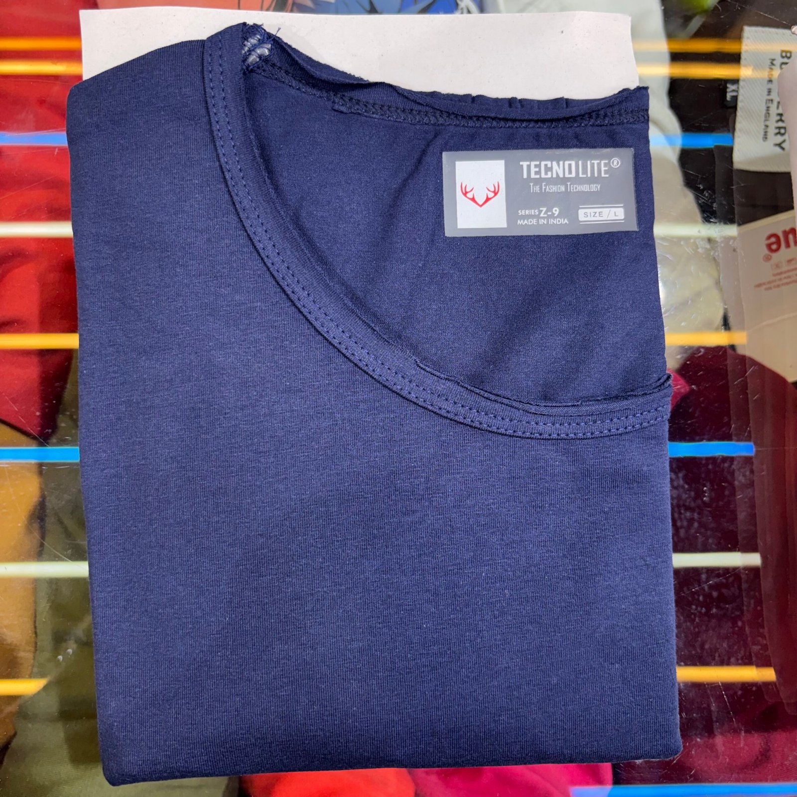 Round Neck Cotton T-Shirt - Image 3